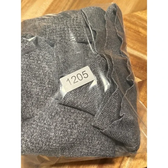 $158 LULULEMON Men Engineered Warmth Heathered Gray Wool Blend Hoodie—LRGEUC